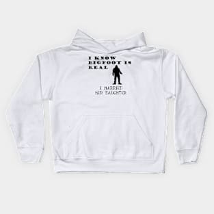 Bigfoot is My Mother in Law Kids Hoodie